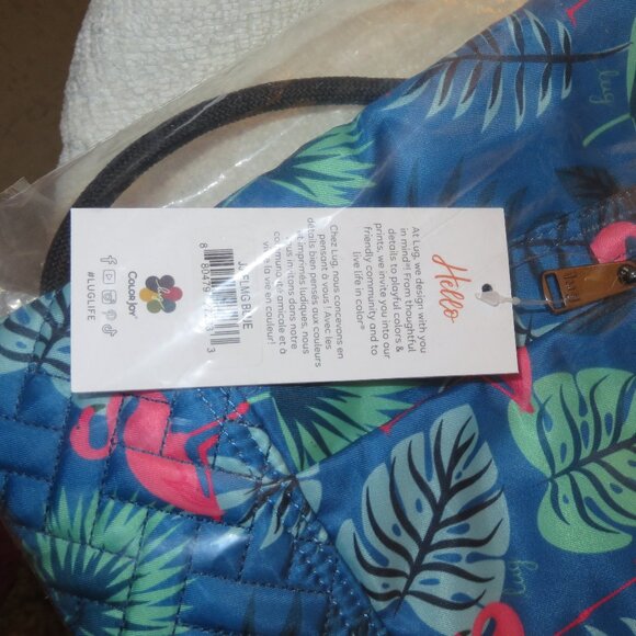 Lug Jumping Jack Drawstring Backpack - Flamingo Blue BNWT - Picture 2 of 3